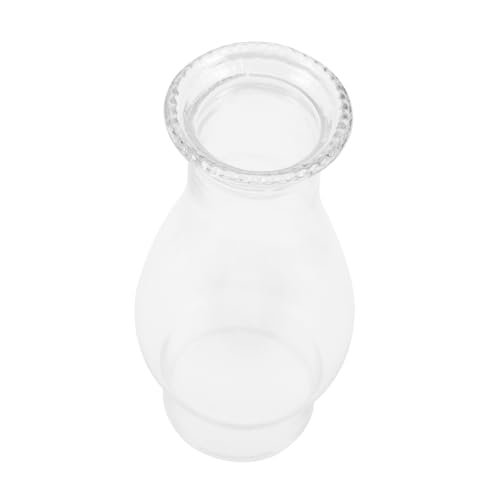 Hemobllo Lampenschirm Aus Petroleum Transparenter Glasschirm Zylinder Lampenglas Teile Für Petroleumlampen Glas Ersatzschirm Kerosinlampenkamin Kerze Kaminrohr Säule Brenner Weiß Altmodisch von Hemobllo