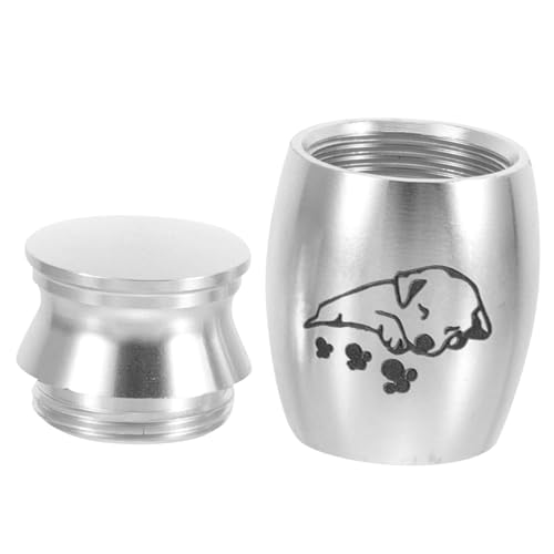 Hemobllo Leichte Kleine Metall Tierurne mit Schraubdeckel Versiegelt Langlebig aus Legierung für Hunde und Katzenasche Tragbare Gedenkurne zur Sicheren Aufbewahrung von Tierasche Hemobllo Leichte Kleine Metall Tierurne mit Schraubdeckel Versiegelt Langlebig aus Legierung für Hunde und Katzenasche Tragbare Gedenkurne zur Sicheren Aufbewahrung von Tierasche von Hemobllo