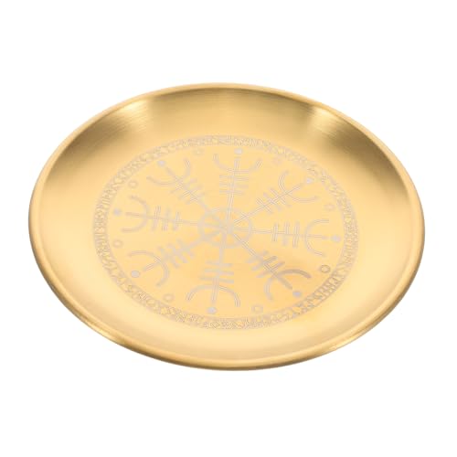 Hemobllo Leuchter-Ornament Kerzentellerhalter Altartablett Altarplatte Golden Rostfreier Stahl Hemobllo Leuchter-Ornament Kerzentellerhalter Altartablett Altarplatte Golden Rostfreier Stahl von Hemobllo