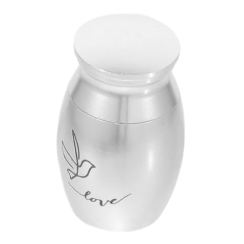 Hemobllo Mini Urne für Vögel aus Kleine wasserdichte Tierurne für Ascheaufbewahrung Versiegelte Andenkenurne für Papageien und Kleine Haustiere Dekoratives Erinnerungsstück von Hemobllo