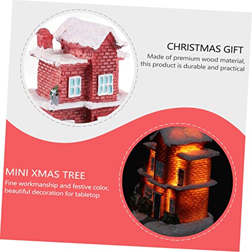 Hemobllo Miniatur Haus aus Resin mit LED Beleuchtung Leuchtendes Weihnachtsdeko Häuschen Handgefertigt Robust und Glatt für Wohnzimmer Bar und Festliche Dekoration Hemobllo Miniatur Haus aus Resin mit LED Beleuchtung Leuchtendes Weihnachtsdeko Häuschen Handgefertigt Robust und Glatt für Wohnzimmer Bar und Festliche Dekoration von Hemobllo