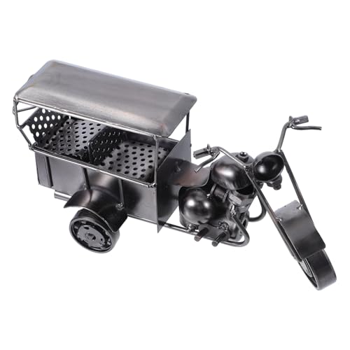 Hemobllo Vintage Kleiner Dreirad Modell aus Metall Retro Tischdeko Schreibtisch Zubehör für Büro Zuhause Langlebiges Dekorationsobjekt Niedliche Figur von Hemobllo