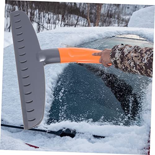 Hemobllo Multifunktionaler Auto Schneeschieber mit T Förmigem Griff Abnehmbar Ergonomisch Gebogen Leicht und Effizientes Schneeräumwerkzeug für Windschutzscheibe und Fenster Platzsparend von Hemobllo