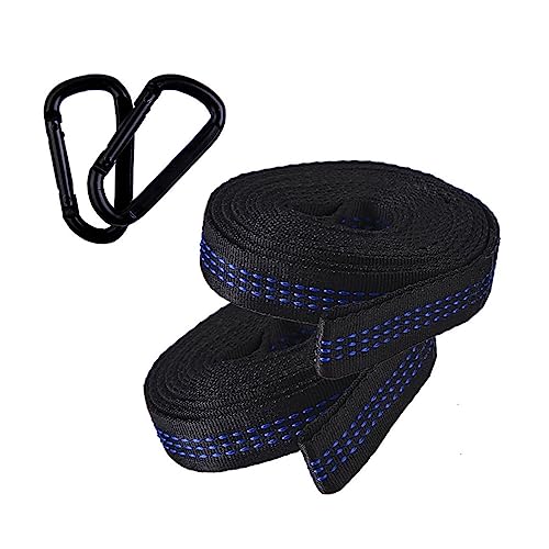 Hemobllo Outdoor Hängemattengurte Set mit Baumbefestigung Robuste Seil Aufhängung Sicherer Hängematte Fixiergurt Aufbewahrungstasche für Camping und Wandern von Hemobllo