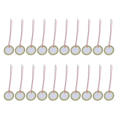 Hemobllo Piezo Elemente Summer, 20mm Akustisch Tonabnehmer, Piezo Wandler Element, Piezoscheiben, Disc Pickups für Uhren, Akustikgitarre,Elektronische Türklingel, Alarme, 20 Stück Hemobllo Piezo Elemente Summer, 20mm Akustisch Tonabnehmer, Piezo Wandler Element, Piezoscheiben, Disc Pickups für Uhren, Akustikgitarre,Elektronische Türklingel, Alarme, 20 Stück von Hemobllo