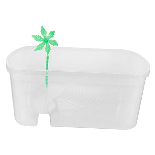Hemobllo Plastik Schildkröten Terrarium mit Robustes Reptilien Aquarium Multifunktionales Wasserschildkröten Habitat Kleiner Indoor Lebensraum für Schildkröten und Weiß Hemobllo Plastik Schildkröten Terrarium mit Robustes Reptilien Aquarium Multifunktionales Wasserschildkröten Habitat Kleiner Indoor Lebensraum für Schildkröten und Weiß von Hemobllo