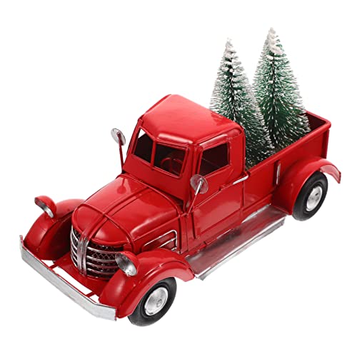 Hemobllo Rote Retro Weihnachtsdekoration LKW mit Miniatur Tannenbaum Leichte Tischdeko für Xmas Party und Festliche Wohnraumgestaltung Langlebige Lackierte Metallfigur für Büro und Zuhause Hemobllo Rote Retro Weihnachtsdekoration LKW mit Miniatur Tannenbaum Leichte Tischdeko für Xmas Party und Festliche Wohnraumgestaltung Langlebige Lackierte Metallfigur für Büro und Zuhause von Hemobllo