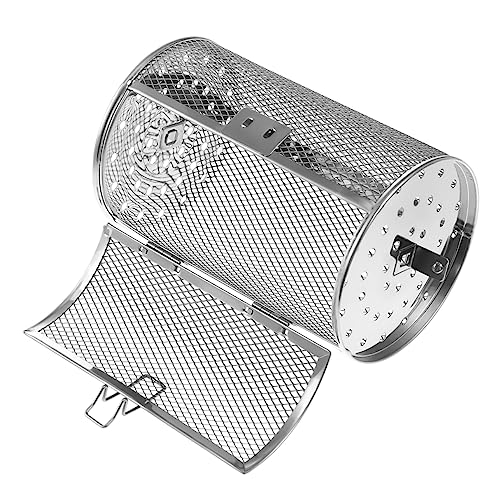 Hemobllo Rotisserie Ofen Korb Drehbarer Grillkorb Backofen Zubehör Bpa Frei Hitzebeständig für Gleichmäßiges Grillen und Backen Rostfrei mit Sicherem Verschluss für Stabilen Halt von Hemobllo