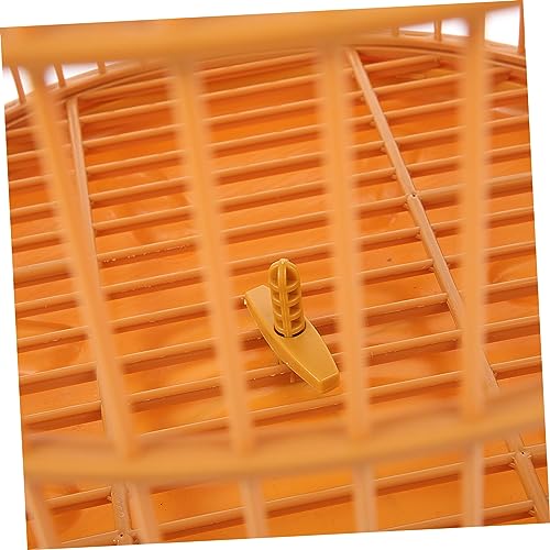 Hemobllo Runder Vogelkäfig aus Robustem Kunststoff Großer Hängekäfig mit Sicherem Türverschluss Vielseitig für Kleine Vögel und Kleintiere Geeignet für Außenbereich und Dekoratives Zuhause von Hemobllo