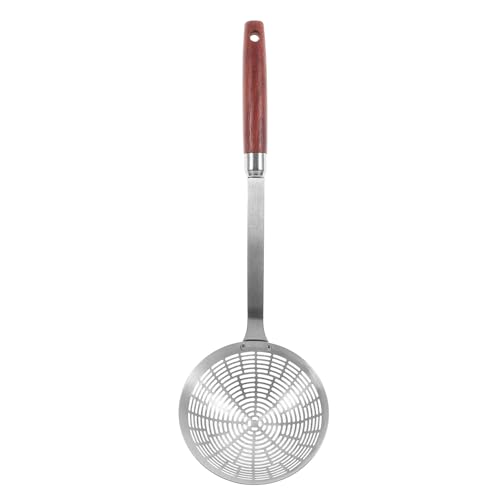 Hemobllo Schaumlöffel Aus Edelstahl, Großes Maschensieb Zum Frittieren Und Für Heiße Töpfe, Multifunktionaler, Robuster Schlitzlöffel Für Die Verwendung in Der Küche von Hemobllo