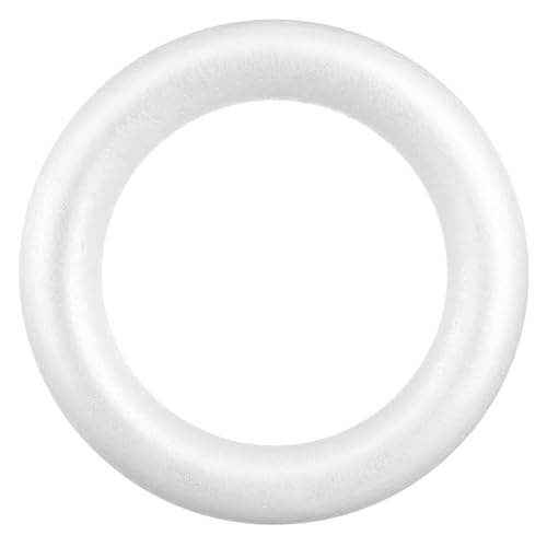 Hemobllo Schaumstoffring DIY Bastelkreis Unbemalt Leichter Styropor Kreis für Weihnachtsgestecke Partydekorationen Kreative Schaumstoffringe zum Bemalen und Basteln Hemobllo Schaumstoffring DIY Bastelkreis Unbemalt Leichter Styropor Kreis für Weihnachtsgestecke Partydekorationen Kreative Schaumstoffringe zum Bemalen und Basteln von Hemobllo