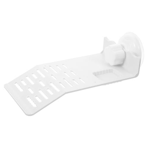 Hemobllo Schildkröten Sonnenbad Plattform Kunststoff Saugnapf Aquarium Terrarium Trockenplatz Kletterhilfe für Wasserschildkröten und Kleines Weißes Modell Installieren von Hemobllo