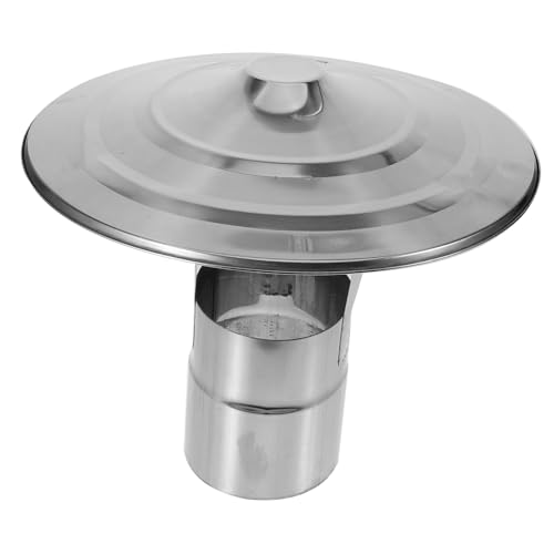 Hemobllo Schornsteinkappe Regenhaube Wetterfest Kaminabdeckung Dachentlüftung Kaminhut für Garten und Zuhause Winddicht Schneesicher von Hemobllo