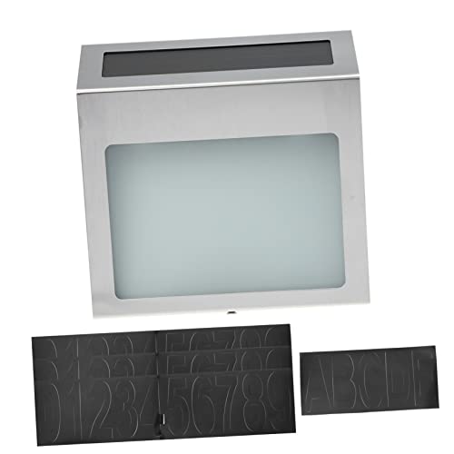 Hemobllo 1Satz Solar Hausnummernleuchte Wetterfeste Solar Adresse Licht für Außen LED Hausnummernbeleuchtung mit Intelligentem Lichtsteuerungssystem Installieren und Energieeffizient von Hemobllo