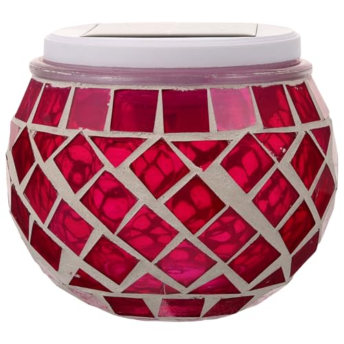 Hemobllo Solar Laterne Garten Mosaik Glas Licht Solar Rasen Lampe Outdoor Dekoration für Urlaub Feiern von Hemobllo