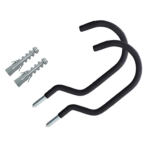 Hemobllo Stabile Fahrrad-wandhaken Aus Stahl 2er-pack Drehbare Platzsparende Fahrrad-wandhalterung Für Die Garage Oder Zu Hause von Hemobllo