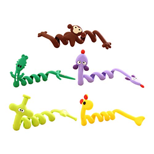 Hemobllo Telefon-Headsets 5 Stk C-kabel Kabelhalter Clips Zur Kabelführung Krawatten Telefon-headset Drahtwickler Kabelbinder Für Telefone Kabelschellen Kabelmanager Erdfarben von Hemobllo