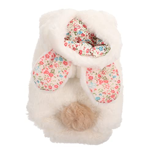 Hemobllo Thermische Hundemantel Winterkleidung Warm Gefüttert Kuschelig Haustierpullover für Kleine Hunde S Niedliches Design mit Kaninchenohren und Blumenmuster Hemobllo Thermische Hundemantel Winterkleidung Warm Gefüttert Kuschelig Haustierpullover für Kleine Hunde S Niedliches Design mit Kaninchenohren und Blumenmuster von Hemobllo