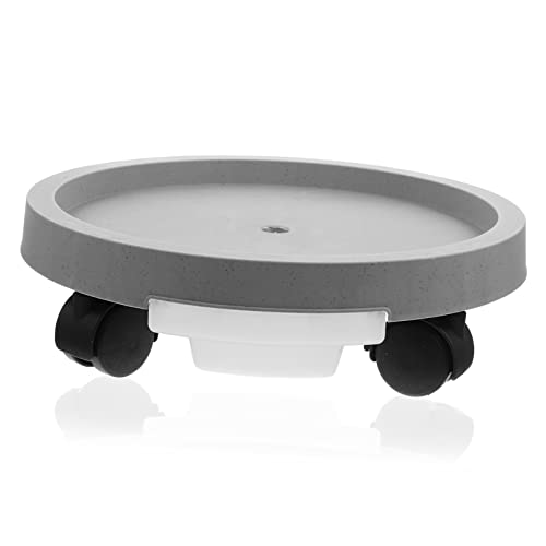 Hemobllo Pflanzenroller Mit Wasserschale Bewegliches Blumentopf-tablett Für Innen Und Außenbereich Stabil Und Praktisch Für Blumenständer Und Pflanzkübel von Hemobllo