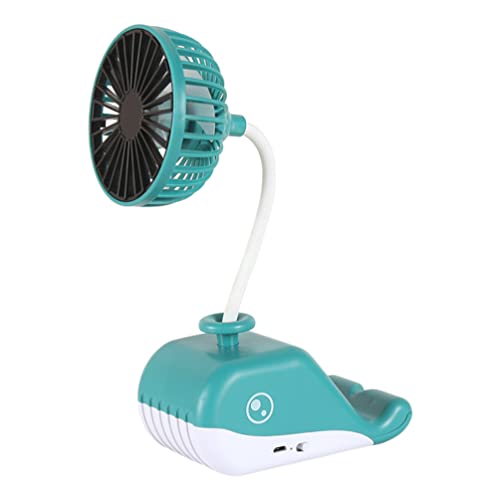 Hemobllo Fan Handyhalter Reisefans Tragbarer Lüfter Sommer Kleiner Persönliche Fans Handy Halterung Lüfter Wiederaufladbarer Handventilator Mini-sommerfan USB Abs Reisen Tisch von Hemobllo