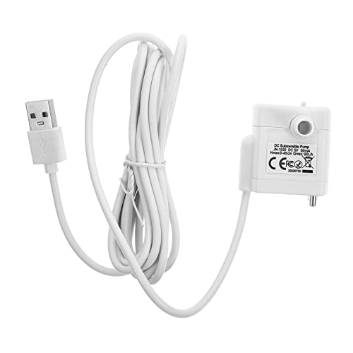 Hemobllo USB Betriebene Geräuscharme Wasserpumpe für Haustier Trinkbrunnen Material Langlebig Sicher und Geruchsfrei Geeignet als Ersatzpumpe für Katzen und Hundewasserspender Hemobllo USB Betriebene Geräuscharme Wasserpumpe für Haustier Trinkbrunnen Material Langlebig Sicher und Geruchsfrei Geeignet als Ersatzpumpe für Katzen und Hundewasserspender von Hemobllo