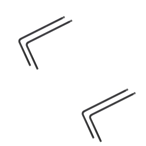 Hemobllo Verlängerungsschlüssel 4 Stück Kugelkopf- Gitarren-Bass-Werkzeug Brückenschraubenschlüssel Halsstabschlüssel Akustikgitarrenschlüssel Basshalsschlüssel Gitarrenknöpfe von Hemobllo