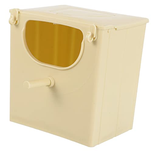 Hemobllo Vogelbrutkasten aus Kunststoff Aufhängbarer Vogelnistkasten für Wellensittiche und Papageien Wetterfeste Zuchtbox zur Natürlichen Brut und Aufzucht von Ziervögeln von Hemobllo