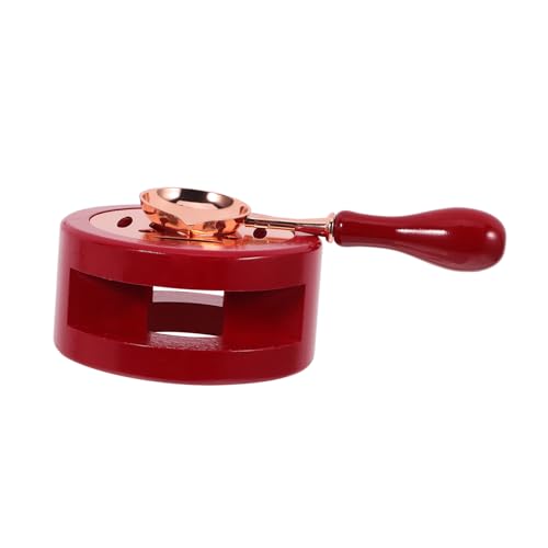 Hemobllo Wachssiegel mit Schmelzofen und Löffel Langlebiges Siegelwachs Kit mit Holzgriff für Sichere Anwendung Vielseitig für Briefe Einladungen Karten Personalisierte Siegelkunst Hemobllo Wachssiegel mit Schmelzofen und Löffel Langlebiges Siegelwachs Kit mit Holzgriff für Sichere Anwendung Vielseitig für Briefe Einladungen Karten Personalisierte Siegelkunst von Hemobllo