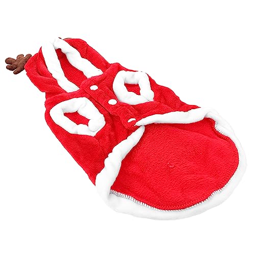 Hemobllo Weihnachtliche Hundebekleidung mit Flauschigem Fleece Dekorativer Haustiermantel für Kleine Hunde Atmungsaktiv und Warm Festliches Xmas Outfit für und Partys Hemobllo Weihnachtliche Hundebekleidung mit Flauschigem Fleece Dekorativer Haustiermantel für Kleine Hunde Atmungsaktiv und Warm Festliches Xmas Outfit für und Partys von Hemobllo
