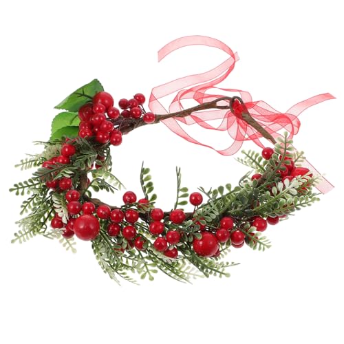Hemobllo Weihnachtlicher Beerenkranz Haarreif Faux Wreath Xmas Haarschmuck Leichtes Stirnband Foto Accessoire Festliche Kopfbedeckung für Damen Party Feier Weihnachten Hemobllo Weihnachtlicher Beerenkranz Haarreif Faux Wreath Xmas Haarschmuck Leichtes Stirnband Foto Accessoire Festliche Kopfbedeckung für Damen Party Feier Weihnachten von Hemobllo