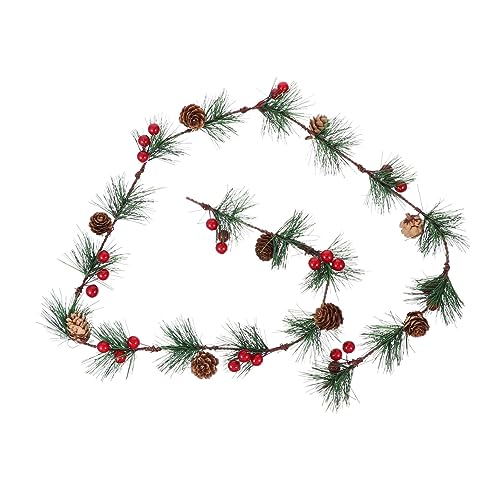 Hemobllo Weihnachtsgirlande Rattan mit Roten Beeren Natürliche Tannenzweige Deko für Baum Treppe Kamin Festliche Weihnachtsdeko Langlebig Umweltfreundlich Flexibel Hemobllo Weihnachtsgirlande Rattan mit Roten Beeren Natürliche Tannenzweige Deko für Baum Treppe Kamin Festliche Weihnachtsdeko Langlebig Umweltfreundlich Flexibel von Hemobllo