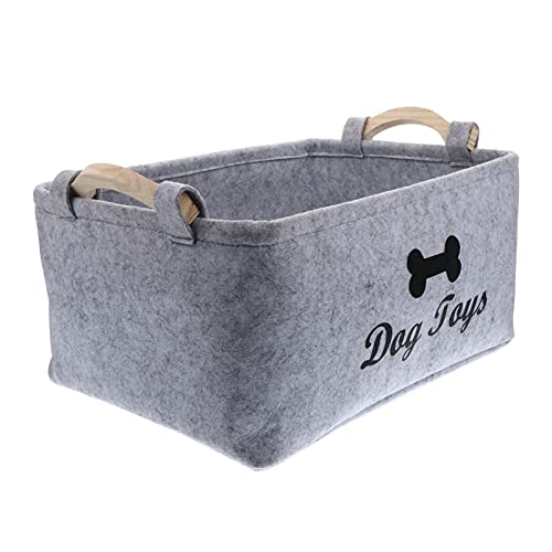 Hundespielzeug Lagerung Korb- Filzkorb Aufbewahrungskorb Hund Spielzeug Bin Lagerung Box Körbe Organizer mit Griffe Faltbare Pet Spielzeug Boxen Hundespielzeug Lagerung Korb- Filzkorb Aufbewahrungskorb Hund Spielzeug Bin Lagerung Box Körbe Organizer mit Griffe Faltbare Pet Spielzeug Boxen von Hemobllo