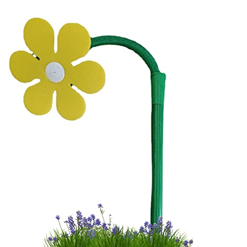Crazy Daisy Water Sprinkler, 29,9 -Zoll -Gartentanz -Blütensprinkler, Rasenwässerungssprinkler -Sprühgerät, Gartenbewässerungsinstrument für Gartenpflanze Blume Rasen Bewässerung (gelb) von Hemore