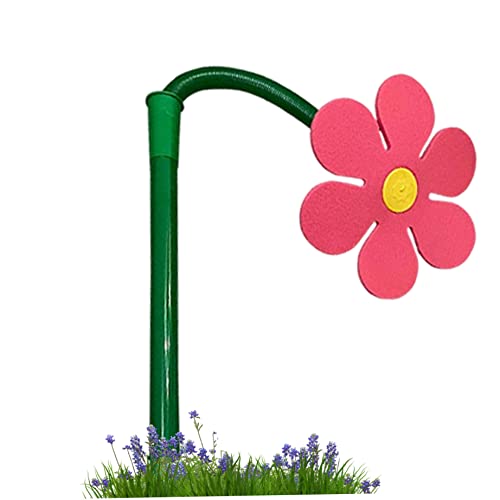 Crazy Daisy Water Sprinkler, 29,9 -Zoll -Gartentanz -Blütensprinkler, Rasenwässerungssprinkler -Sprühgerät, Gartenbewässerungsinstrument für Gartenpflanzenblumen Rasenwässerung (rot) von Hemore