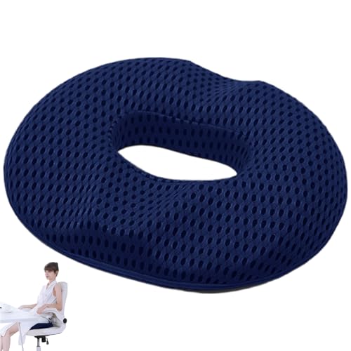 Donut -Kissen, Ergonomic Mesh Stuhlkissen, Memory Foam Donut Kissen für Steißbeinschmerzen, atmungsaktives Sitzkissen für Zuhause, Büro, Halloween Decor von Hemore