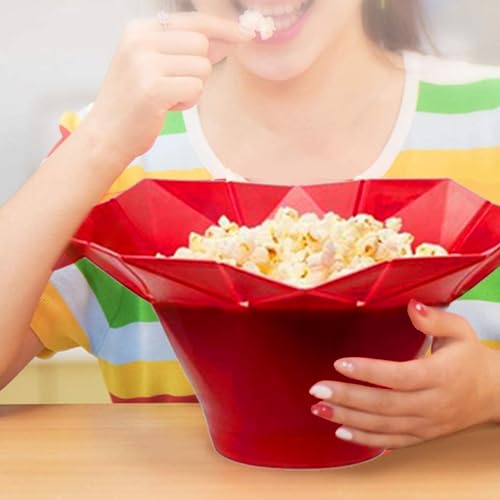 Faltbare Popcornschale, mikrowellenhaltige Silikon-Popcornhersteller, hitzebeständige Wiederverwendbare Popcornschalen für die Heimküche von Hemore