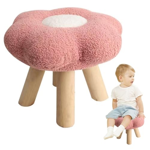 Fußhockerhocker Bequeme Pouf Blumenform Schuhbank mit hölzernen ruhigen und rutschfestigen Beinen gepolsterte Fußstützenfuß Ruhe für Wohnzimmer Eingangsbüro, Halloween Decor Fußhockerhocker Bequeme Pouf Blumenform Schuhbank mit hölzernen ruhigen und rutschfestigen Beinen gepolsterte Fußstützenfuß Ruhe für Wohnzimmer Eingangsbüro, Halloween Decor von Hemore