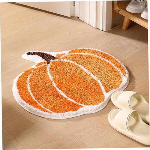 Halloween-Badematte, 24x24 süßer Kürbisteppich, weiche Flauschige Wasserabsorptions-Halloween-Badezimmerteppich, Nicht rutsches Waschwert für Küche, Badezimmer, Wohnzimmer, Dekor, Dekor Halloween-Badematte, 24x24 süßer Kürbisteppich, weiche Flauschige Wasserabsorptions-Halloween-Badezimmerteppich, Nicht rutsches Waschwert für Küche, Badezimmer, Wohnzimmer, Dekor, Dekor von Hemore