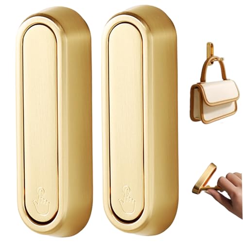 Hemore Goldene Kleiderhaken, 2pcs 2, 9 Zoll faltbare Wandhaken, Hochleistungszink -Legierungskleiderbügel für Mantel, Handtuch, Hut, Rucksack, faltbare Wand Hemore Goldene Kleiderhaken, 2pcs 2, 9 Zoll faltbare Wandhaken, Hochleistungszink -Legierungskleiderbügel für Mantel, Handtuch, Hut, Rucksack, faltbare Wand von Hemore
