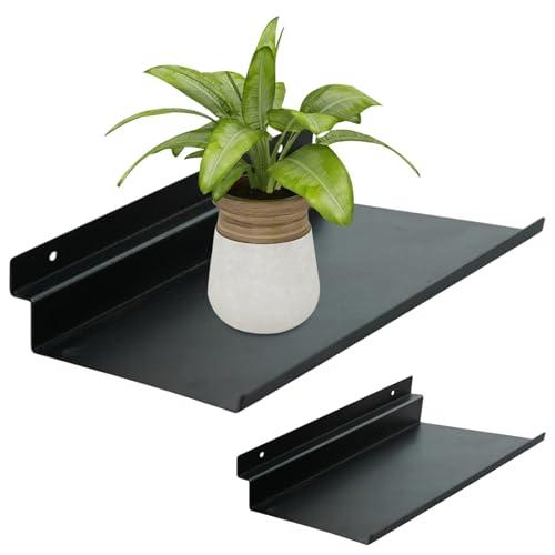 Hemore Slatwall -Regale, 6x16 -Zoll -Metall -Wandregal, schwimmende Wandregale für Akustikplatten, Garage, Einzelhandel, Haushaltsaufbewahrung, schwebend von Hemore