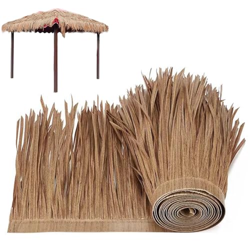 Hemore Strohdach, 50x100 cm künstliches mexikanisches Grasrollen, wasserdicht von Hemore