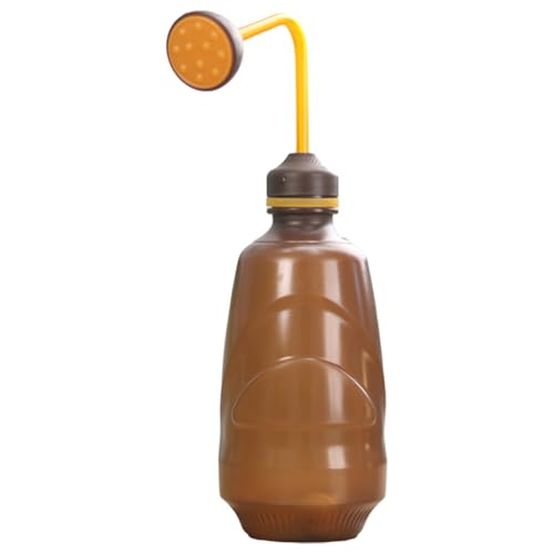 Innenpflanzen in Innenräumen, 450 ml abnehmbare Plastik -Quetschwasserflasche mit gekrümmten Ausstrichen, Gartenwerkzeuge für Innenpflanzen Sukkulente Blume, braun, Halloween -Dekoration von Hemore