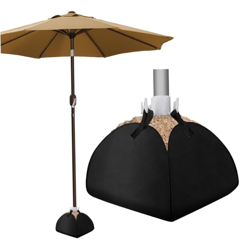 Strand Regenschirm Sandanker, Anti-UV-wasserdichte Winddicht von Heavy Dach Ständer im Freien mit elastischen Gurt & Haken, 15, 8 x 15, 8 x 16, 5 Zoll DIY FEARBE von Hemore