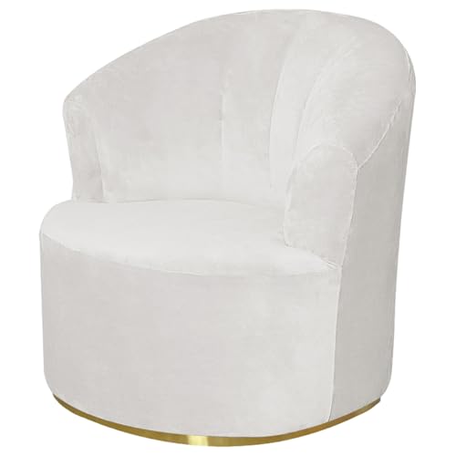 White Fass Stuhl Slippcovers, Stretch weicher Samt -Drehstuhlabdeckung, waschbarer Sessel -Linkschbe für Wohnzimmer Wohnkultur, Halloween -Dekoration von Hemore
