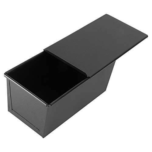 HEMOTON Brotbackform mit Deckel 22 x 12 x 10 cm Antihaft Kastenform Brot Brotformen zum Backen Backform Rechteckig Kastenform Kuchen Brotform für 450G Brot und Toastbrot von HEMOTON