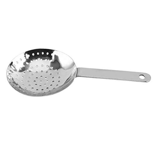 HEMOTON Julep Strainer Edelstahl Cocktail Sieb Löffel Barsieb für Hause Oder Gewerbliche Bar 8cm von HEMOTON