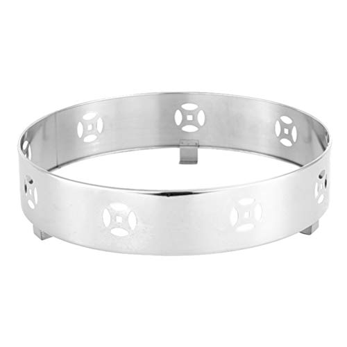 HEMOTON Wokaufsatz Feuerplatte Edelstahl Feuerschalen Feuerkorb Gaskochfelder Ring Support Aufsatzring Gasherd Wok Ring Topf Ständer Pfanne Halter von HEMOTON