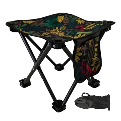 Hemousy Campingstuhl,Outdoor Campingstuhl Klappbar Zubehör - Hocker Mit Tragetasche Leichtgewicht & Campingausrüstung Für Garten Sport von Hemousy