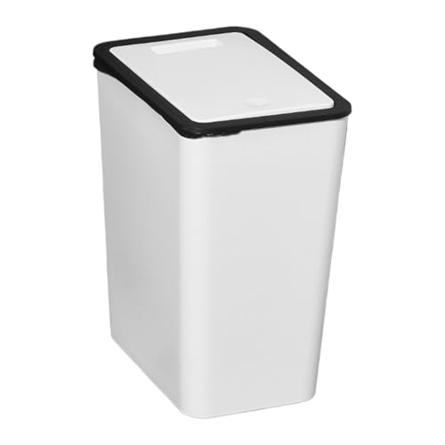 Hemousy Küchenmülleimer Mit Deckel | Abfallbehälter,Recyclingbehälter Mit Druckverschluss 13L Moderner Slim Für Küche Wohnzimmer Schlafzimmer von Hemousy
