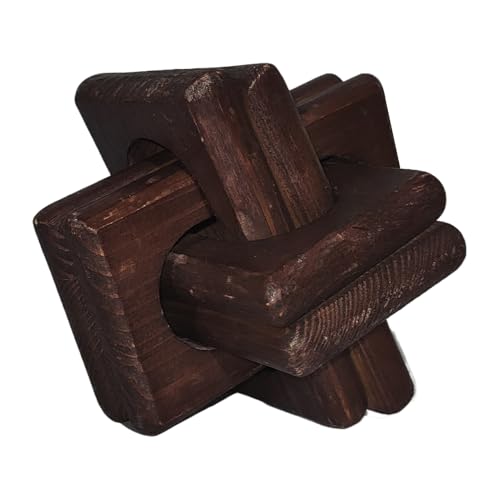 Hemousy Link Holzknoten Deko | Handgeschnitzte Couchtisch-Dekoration,Boho Modern Rustisch Wohnaccessoires Für Bücherregal Schreibtisch Schlafzimmer Sideboard Tischmitte Regaldekoration von Hemousy